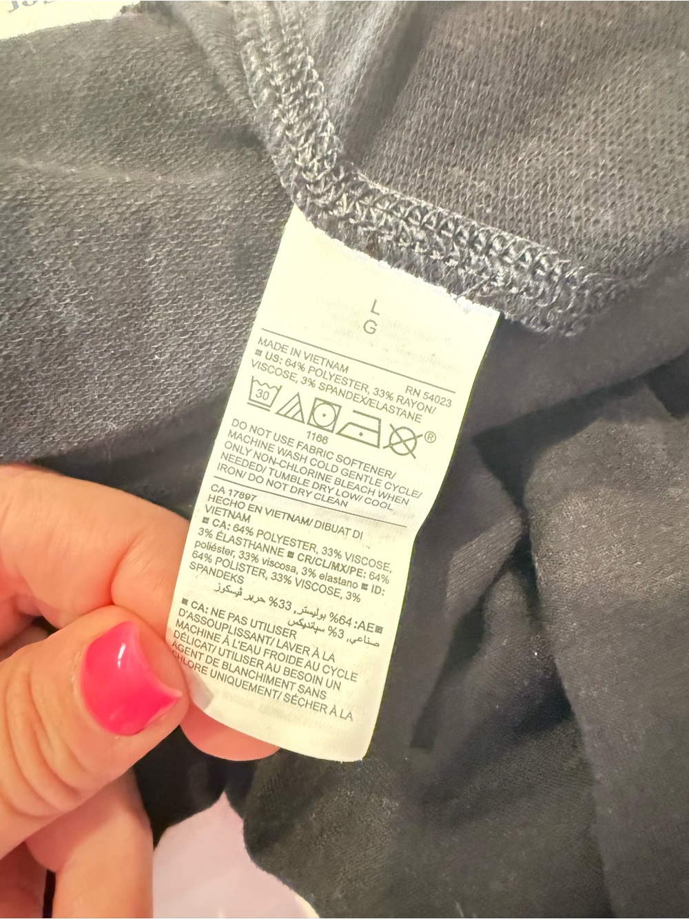 Old Navy Black Fold-Over Waist Ponte Joggers - Picture 7 of 7